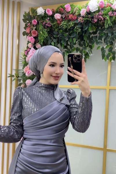 Ayça Abiye Gri