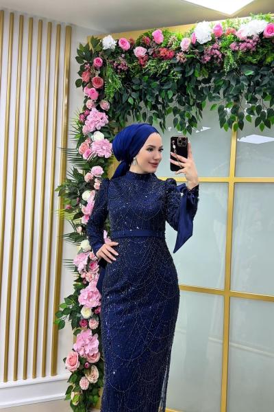 Begüm Abiye  Lacivert