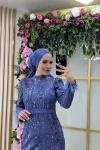 Damla Abiye İndigo