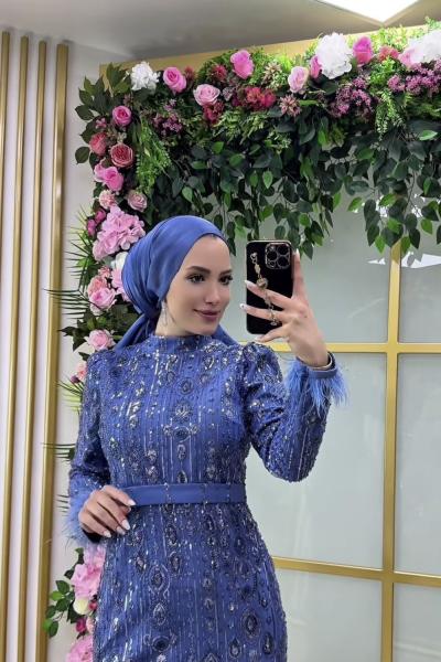 Damla Abiye İndigo