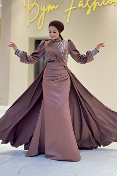 Defne Abiye Kahverengi