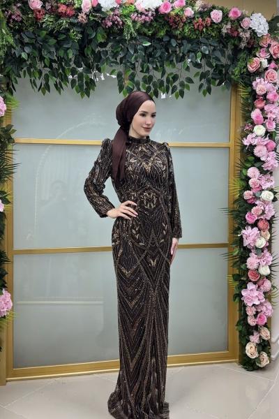 Filiz Abiye Kahverengi