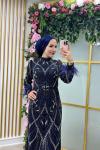 Filiz Özel Tasarım Abiye  Lacivert