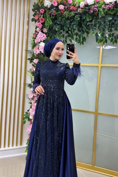 Hilal Abiye  Lacivert