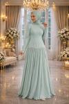 İnci abiye Mint Yeşili