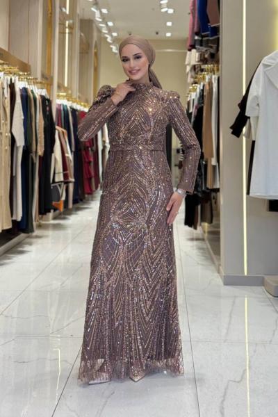 Işıl Abiye Kahverengi