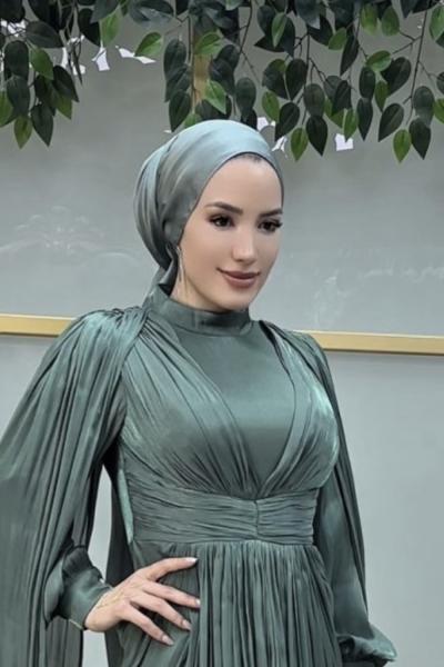 Janjan Şal  Mint Yeşili