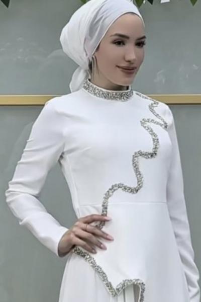 Janjan Şal  Beyaz