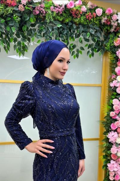 Janjan Şal  Lacivert