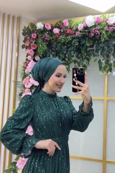 Mevlana Payet Abiye Koyu Yeşil