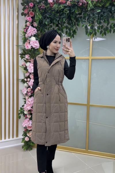 modaperfect combo kumaş yelek 110 cm kod:25815 Vizon