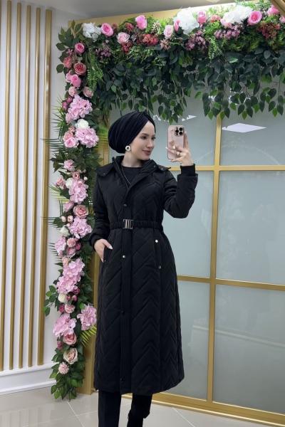 modaperfect combo kumaş kaban 120 cm kod:25805  Siyah