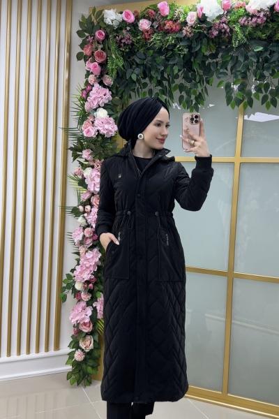modaperfect combo kumaş kaban 120 cm kod:25813 Siyah