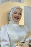 Şifon Şal Beyaz