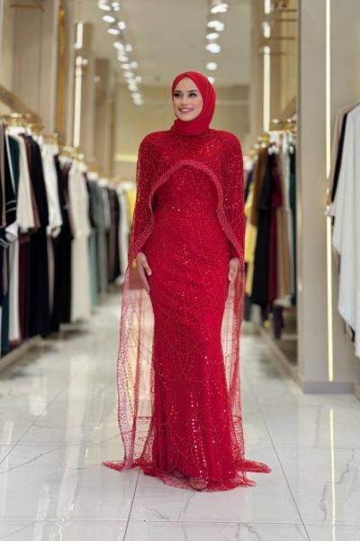 Tuğçe Balık Abiye BYM Kırmızı