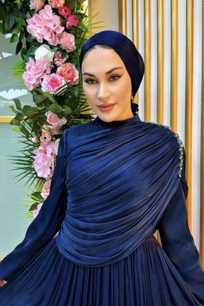 Yeliz Abiye Lacivert